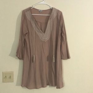 Mauve shift dress